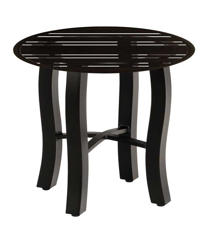 22" Tri Slat Carson End Table by Woodard - Image 2